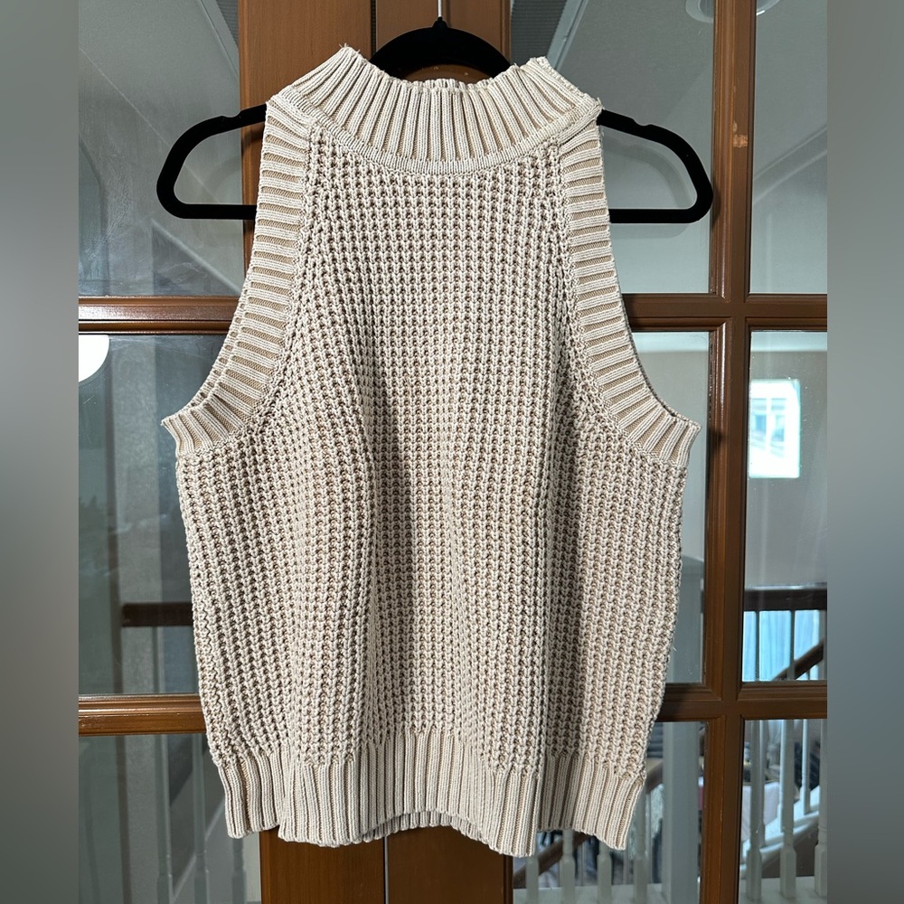 Michael Kors Cream Sleeveless Sweater